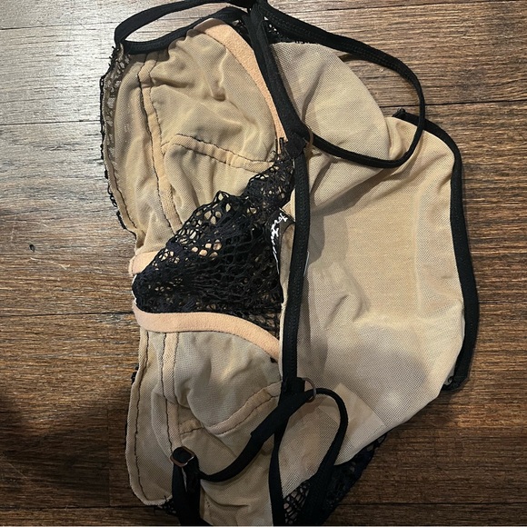 For Love & Lemons Bat Your Lashes Chartreuse Underwire Bra - Picture 7 of 7